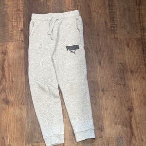 Puma Kids Light Gray Joggers